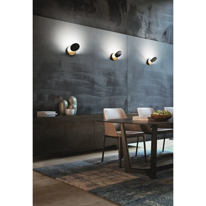 Fabas Luce Ara Wandleuchte LED Schwarz, Gold, 1-flammig 4 Fabas Luce Ara Wandleuchte LED Schwarz, Gold, 1-flammig - Image 4