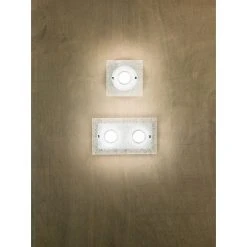 Fabas Luce Bali Wandleuchte LED Silber, 2-flammig