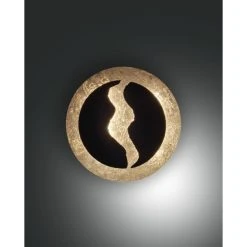 Fabas Luce Ceva Wandleuchte LED Schwarz, Gold, 1-flammig