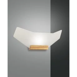 Fabas Luce Flap Wandleuchte LED Braun, 1-flammig