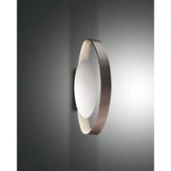 Fabas Luce Gaby Wandleuchte LED Chrom, Braun, 1-flammig