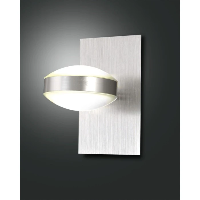 Fabas Luce Mill Wandleuchte LED Nickel-Matt, 1-flammig 1 Fabas Luce Mill Wandleuchte LED Nickel-Matt, 1-flammig
