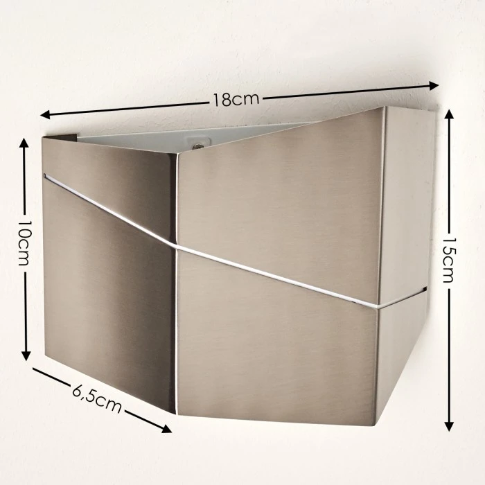 Hofstein Fanas Wandleuchte LED Nickel-Matt, 1-flammig 2 Hofstein Fanas Wandleuchte LED Nickel-Matt, 1-flammig - Image 2