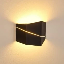 Hofstein Fanas Wandleuchte LED Schwarz, 1-flammig -Wandleuchten Verkauf fanas wandleuchte h3296400 do1 7