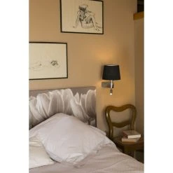 Faro Barcelona Room Wandleuchte LED Nickel-Matt, 1-flammig