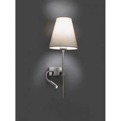 Faro Barcelona Sabana Wandleuchte LED Nickel-Matt, 1-flammig