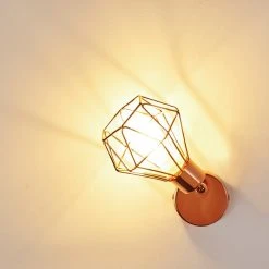 Hofstein Ferrand Wandleuchte LED Kupferfarben, 1-flammig -Wandleuchten Verkauf ferrand wandleuchte h3159811 do1 12