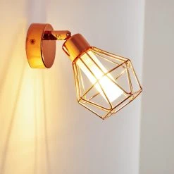 Hofstein Ferrand Wandleuchte LED Kupferfarben, 1-flammig -Wandleuchten Verkauf ferrand wandleuchte h3159811 do1 15