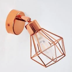 Hofstein Ferrand Wandleuchte LED Kupferfarben, 1-flammig -Wandleuchten Verkauf ferrand wandleuchte h3159811 do1 16