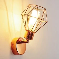 Hofstein Ferrand Wandleuchte LED Kupferfarben, 1-flammig -Wandleuchten Verkauf ferrand wandleuchte h3159811 do1 5