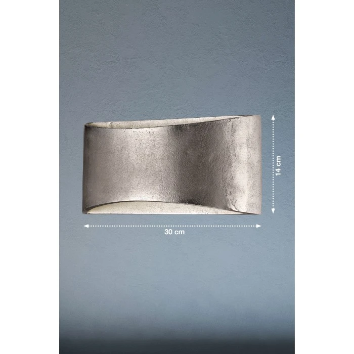 Honsel Leuchten Fischer & Honsel Arles Wandleuchte LED Nickel glänzend, 2-flammig 3 Honsel Leuchten Fischer & Honsel Arles Wandleuchte LED Nickel glänzend, 2-flammig - Image 3