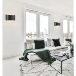 Honsel Leuchten Fischer & Honsel Arles Wandleuchte LED Schwarz, 2-flammig