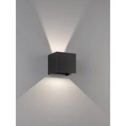 Honsel Leuchten Fischer & Honsel Wall Wandleuchte LED Schwarz, 2-flammig