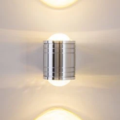 Hofstein Florenz Badleuchte LED Aluminium, 2-flammig -Wandleuchten Verkauf florenz badleuchte h166421 8