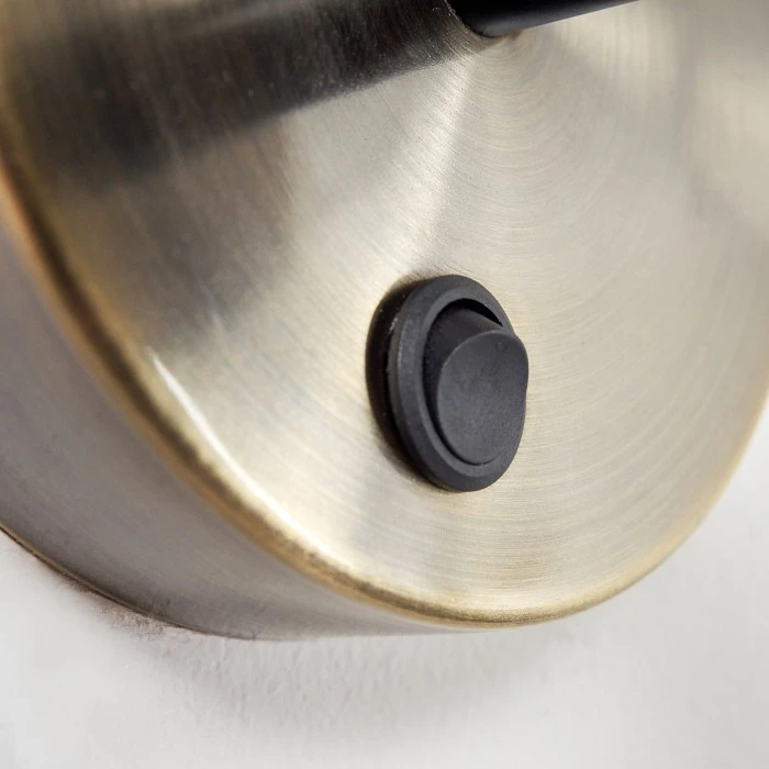 Hofstein Fresno Wandleuchte Schwarz-Gold, 1-flammig 3 Hofstein Fresno Wandleuchte Schwarz-Gold, 1-flammig - Image 3