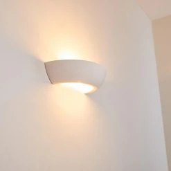 Hofstein Garbagna Wandleuchte Weiß, 1-flammig -Wandleuchten Verkauf garbagna wandleuchte h168821 do6 17