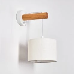 Hofstein Geelong Wandleuchte Weiß, Holz hell, 1-flammig 31 Hofstein Geelong Wandleuchte Weiß, Holz hell, 1-flammig -Wandleuchten Verkauf geelong wandleuchte h3328262 12