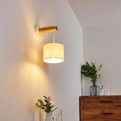 Hofstein Geelong Wandleuchte Weiß, Holz hell, 1-flammig 21 Hofstein Geelong Wandleuchte Weiß, Holz hell, 1-flammig -Wandleuchten Verkauf geelong wandleuchte h3328262 2