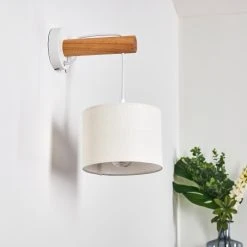 Hofstein Geelong Wandleuchte Weiß, Holz hell, 1-flammig 23 Hofstein Geelong Wandleuchte Weiß, Holz hell, 1-flammig -Wandleuchten Verkauf geelong wandleuchte h3328262 4