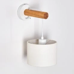 Hofstein Geelong Wandleuchte Weiß, Holz hell, 1-flammig 24 Hofstein Geelong Wandleuchte Weiß, Holz hell, 1-flammig -Wandleuchten Verkauf geelong wandleuchte h3328262 5