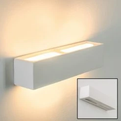 Hofstein Giove Wandleuchte Weiß, 1-flammig