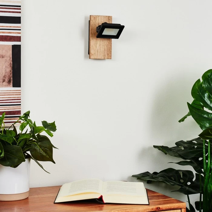 Hofstein Giresta Wandleuchte LED Schwarz, Braun, 1-flammig 12 Hofstein Giresta Wandleuchte LED Schwarz, Braun, 1-flammig - Image 12