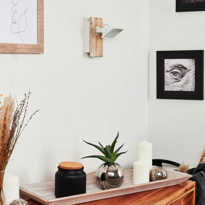 Hofstein Giresta Wandleuchte LED Braun, Weiß, 1-flammig 12 Hofstein Giresta Wandleuchte LED Braun, Weiß, 1-flammig - Image 12