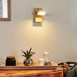 Hofstein Giresta Wandleuchte LED Braun, Weiß, 1-flammig 18 Hofstein Giresta Wandleuchte LED Braun, Weiß, 1-flammig -Wandleuchten Verkauf giresta wandleuchte h3436677 6