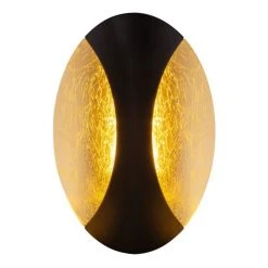 Globo ALEXANDRA Wandleuchte LED Schwarz, 1-flammig -Wandleuchten Verkauf globo alexandra wandleuchte 78400g 2