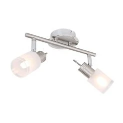 Globo AREO Strahler LED Nickel-Matt, 2-flammig