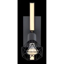 Globo JUTTA Wandleuchte LED Schwarz, 1-flammig -Wandleuchten Verkauf globo jutta wandleuchte 57035 1 5