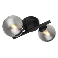 Globo RIHA Wandleuchte LED Schwarz, 2-flammig 5 Globo RIHA Wandleuchte LED Schwarz, 2-flammig -Wandleuchten Verkauf globo riha wandleuchte 56133 2w 1