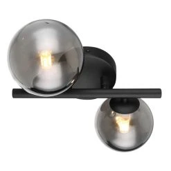 Globo RIHA Wandleuchte LED Schwarz, 2-flammig 7 Globo RIHA Wandleuchte LED Schwarz, 2-flammig -Wandleuchten Verkauf globo riha wandleuchte 56133 2w 3