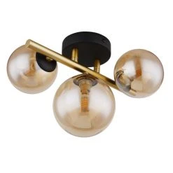 Globo RIHA Wandleuchte LED Messing, Schwarz, 3-flammig -Wandleuchten Verkauf globo riha wandleuchte 56135 3w 1