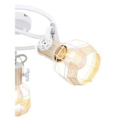 Globo Strahler BANA Braun, Weiß, 3-flammig 9 Globo Strahler BANA Braun, Weiß, 3-flammig -Wandleuchten Verkauf globo strahler bana 54015 3 3