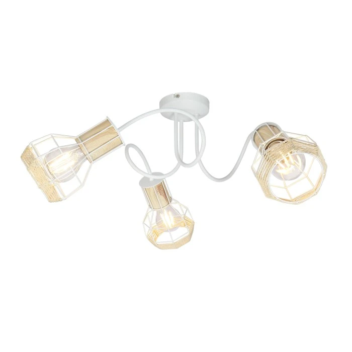 Globo Strahler BANA Braun, Weiß, 3-flammig 6 Globo Strahler BANA Braun, Weiß, 3-flammig - Image 6