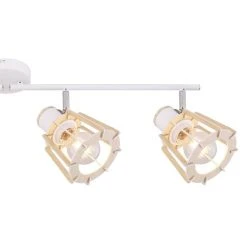 Globo Strahler BLAHA Braun, Weiß, 4-flammig 11 Globo Strahler BLAHA Braun, Weiß, 4-flammig -Wandleuchten Verkauf globo strahler blaha 54023 4 4