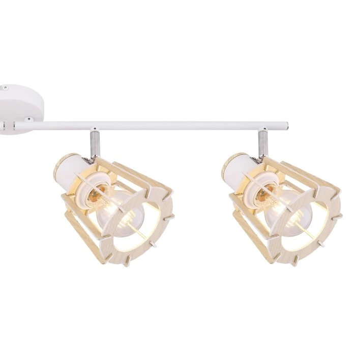 Globo Strahler BLAHA Braun, Weiß, 4-flammig 5 Globo Strahler BLAHA Braun, Weiß, 4-flammig - Image 5