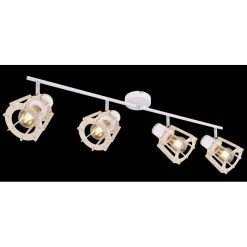 Globo Strahler BLAHA Braun, Weiß, 4-flammig 12 Globo Strahler BLAHA Braun, Weiß, 4-flammig -Wandleuchten Verkauf globo strahler blaha 54023 4 5