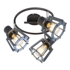 Globo Strahler MAHA Schwarz, 3-flammig -Wandleuchten Verkauf globo strahler maha 54024 3 2