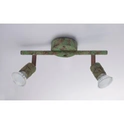 Globo Strahler OLANA Grün, Rostfarben, 2-flammig -Wandleuchten Verkauf globo strahler olana 57381 2g 4