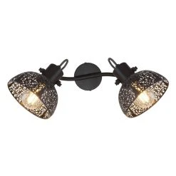 Globo Strahler PANTALLA Schwarz, 2-flammig 13 Globo Strahler PANTALLA Schwarz, 2-flammig -Wandleuchten Verkauf globo strahler pantalla 54016 2 3