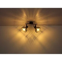 Globo Strahler PANTALLA Schwarz, 2-flammig 15 Globo Strahler PANTALLA Schwarz, 2-flammig -Wandleuchten Verkauf globo strahler pantalla 54016 2 5