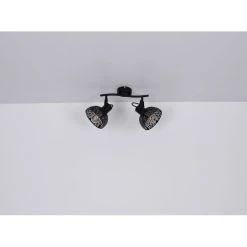 Globo Strahler PANTALLA Schwarz, 2-flammig 17 Globo Strahler PANTALLA Schwarz, 2-flammig -Wandleuchten Verkauf globo strahler pantalla 54016 2 7