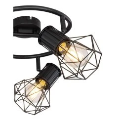 Globo Strahler PRISKA Schwarz, 3-flammig -Wandleuchten Verkauf globo strahler priska 54017 3 4