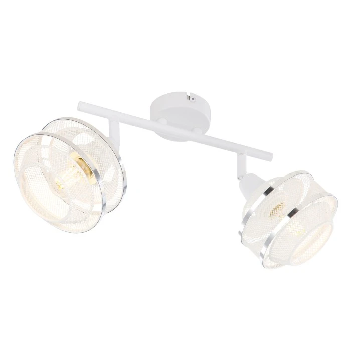 Globo Strahler VIGATTO Weiß, 2-flammig 1 Globo Strahler VIGATTO Weiß, 2-flammig