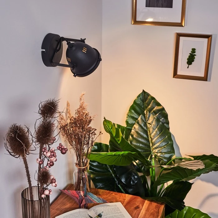 Hofstein Glostrup Wandleuchte LED Schwarz, 1-flammig 11 Hofstein Glostrup Wandleuchte LED Schwarz, 1-flammig - Image 11