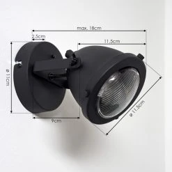 Hofstein Glostrup Wandleuchte LED Schwarz, 1-flammig 14 Hofstein Glostrup Wandleuchte LED Schwarz, 1-flammig -Wandleuchten Verkauf glostrup wandleuchte h3395141 3