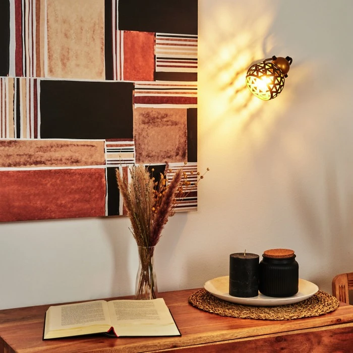 Hofstein Gomsrud Wandleuchte Schwarz, 1-flammig 12 Hofstein Gomsrud Wandleuchte Schwarz, 1-flammig - Image 12