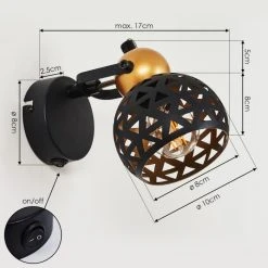 Hofstein Gomsrud Wandleuchte Schwarz, 1-flammig 15 Hofstein Gomsrud Wandleuchte Schwarz, 1-flammig -Wandleuchten Verkauf gomsrud wandleuchte h3434475 3